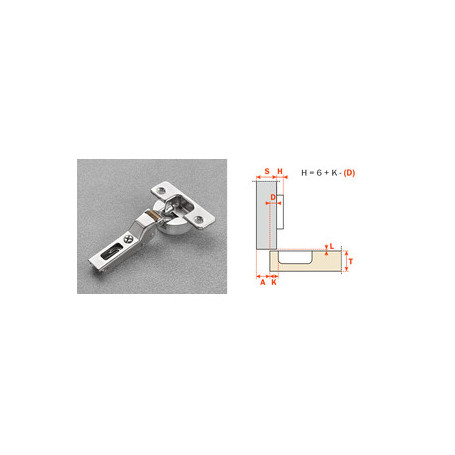 SALICE CERNIERA AMMORTIZZATA C7A6GE9 COLLO 9