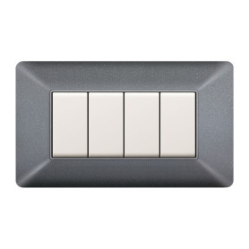 PLACCA EASY MATIX GRIGIO CHIARO 4P