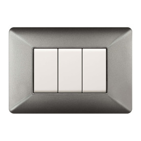 PLACCA EASY MATIX ALLUMINIO NOTTE 3P