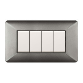 PLACCA EASY MATIX ALLUMINIO NOTTE 4P