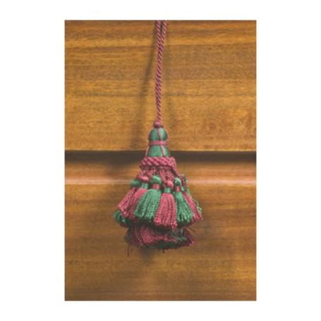 FIOCCO P\CHIAVI CM.9 VERDE E BORDO