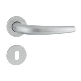 MANIGLIA TORINO ART.160P C\BOCCHETTA CROMO SAT