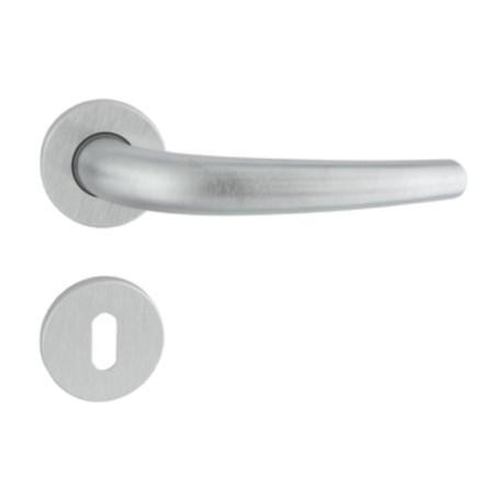 MANIGLIA TORINO ART.160P C\BOCCHETTA CROMO SAT