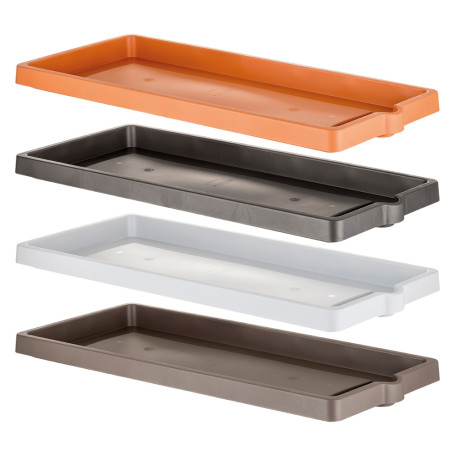 SOTTOVASO PER FIORIERA RETTANGOLARE cm 60 x 25 x 3