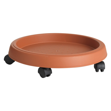 SOTTOVASO CIRCOLARE CON RUOTE  diametro  30 cm