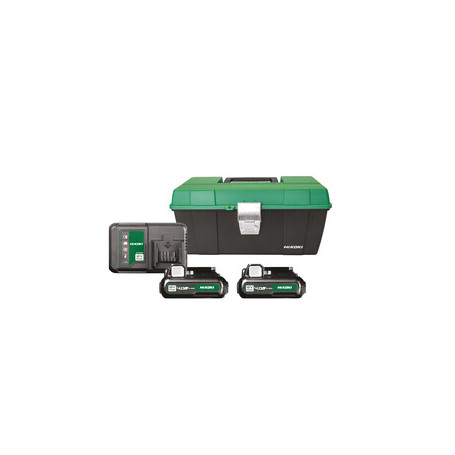 HIKOKI PACK BATTERIA HKA901240V 12V 2X4AH + CARIC