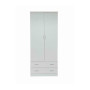 ARMADIO SPACE 2+2C BIANCO FRASSINO CM 80X52X190