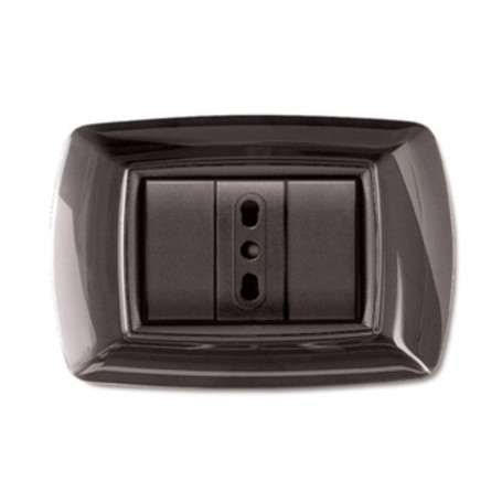 PLACCA LIFE LIVING PLAST NERO GLITTERING 3P