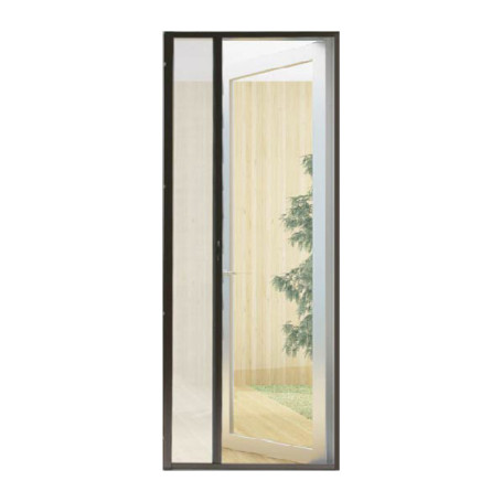 C ZANZARIERA IN KIT PORTA 140X240 MARRONE 8017
