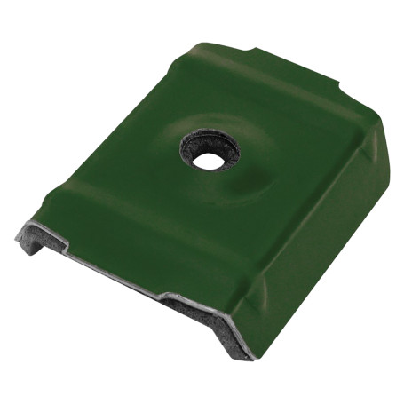 CAPPELLOTTO PER GRECA CON GUARNIZIONE mm 36 x 50 - verde muschio (RAL 6005)