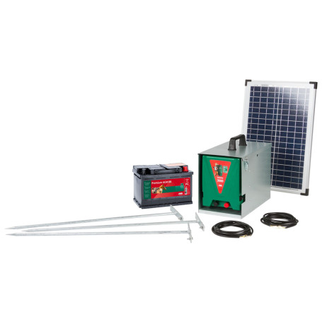 ELETTRIFICATORE A PANNELLO SOLARE IN KIT  SAVANNE 3000  12V