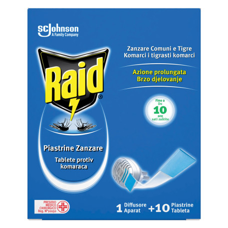 ANTIZANZARE ELETTRICO A PIASTRINE  BASE  con 10 ricariche