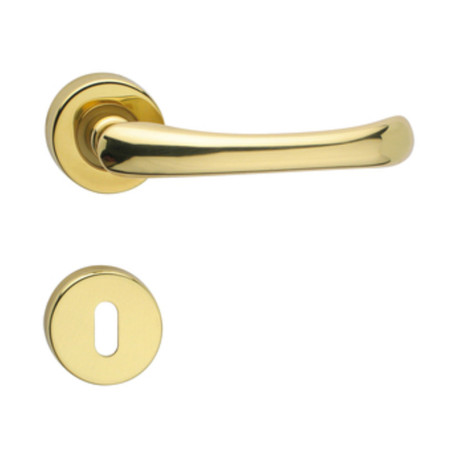 MANIGLIA ZAMA CAPRI C\BOCCHETTA ORO LUCIDO V