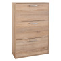 SCARPIERA 3 RIBALTE DOPPIE LINEA  KAVALA  cm. 25 x 65 x h.120 - rovere artisan