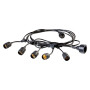 LUMINARIA  ENJOY  cavo mt.5 - 5 portalampade - bianco