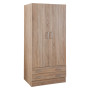 ARMADIO DUE ANTE LINEA  DRAMA  cm. 46 x 82 x h.184 - cemento