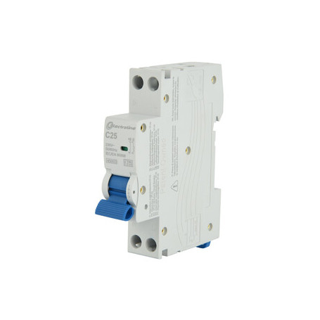 INTERRUTTORE MAGNETOTERMICO 25A 6KA 1P+N 4
