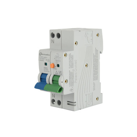 INTERRUTTORE DIFFER.MAGNETOTERMICO 16A 30MA A-C