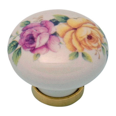 POMOLO PORCELLANA TONDO C\BASE F\21 31X26 MM