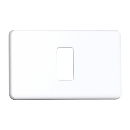 COPRINTERRUTTORE PLASTICA 1P BIANCO**