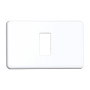 COPRINTERRUTTORE PLASTICA 1P BIANCO**