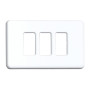 COPRINTERRUTTORE PLASTICA 3P BIANCO**