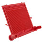 PIASTRA POLIPROPILENE attacco tubo - cm 20x20 - rossa