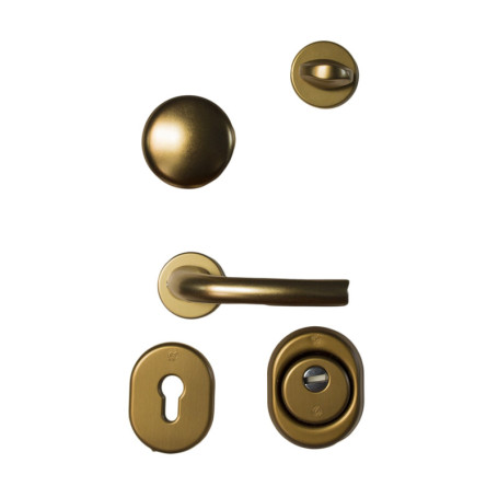 C KIT ACCESSORI BRONZO P\PORTA BLINDATA CILINDRO EUROPEO