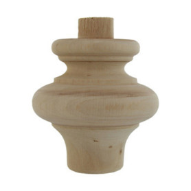 PIEDE IN LEGNO ONTANO 53014 80X 80 MM