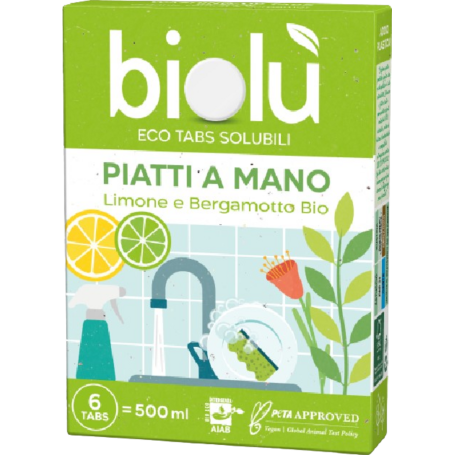 ECO TABS SOLUBILI PIATTI A MANO 6 TABS
