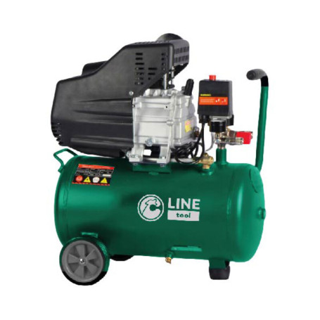 C COMPRESSORE CARRELLATO 24L 2HP 8 BAR
