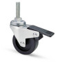 RUOTA MOBILE D 40 MM GOMMA 220BISB PERNO 8MAX30 C\FRE