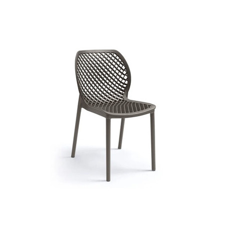 SEDIA ARIA IMPILABILE 47X60XH82CM TORTORA