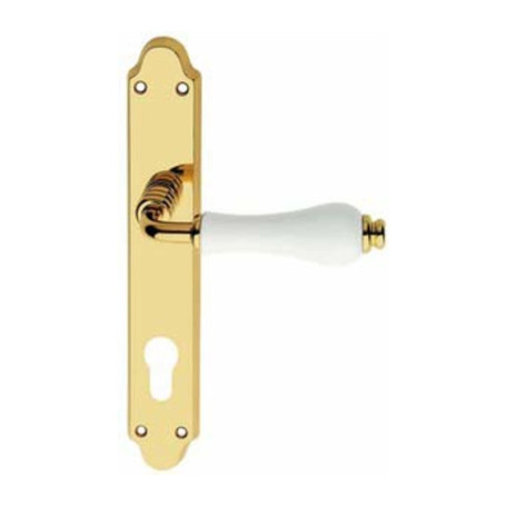 MANIGLIA OTTONE DALIA Q 8\85 F.Y. CARAMICA LUC BIA