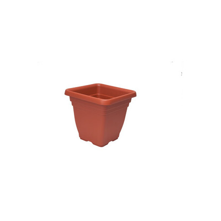 VASO QUADRO LAURUS 45X45X40CM 39L TERRACOTTA