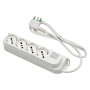 MULTIPRESA CON INTERRUTTORE 4 uscite / spina 2P+T 16A - nera