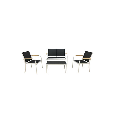 C SET SALOTTO MENTON 4 PEZZI BIANCO