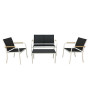 C SET SALOTTO MENTON 4 PEZZI BIANCO
