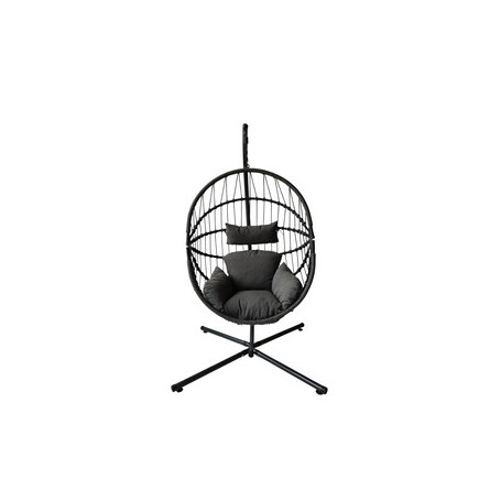 C POLTRONA SOSPESA AURA ACCIAIO POLYRAT 108X192CM