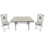 C SET TAVOLO RETTANG MOSAICO C\2 SEDIE MONTECARLO
