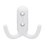 APPENDIABITI A 2 GANCI 45X45 MM BIANCO LUCIDO
