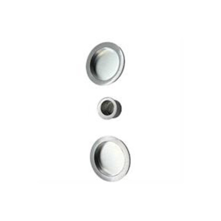 KIT MANIGLIE TONDO CIECO PORTE SCORREVOLI CROMO