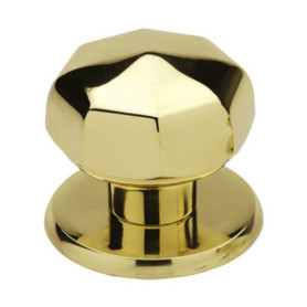 POMOLO OTTONE OTTAGONALE 70 MM LUCIDO VERNIC