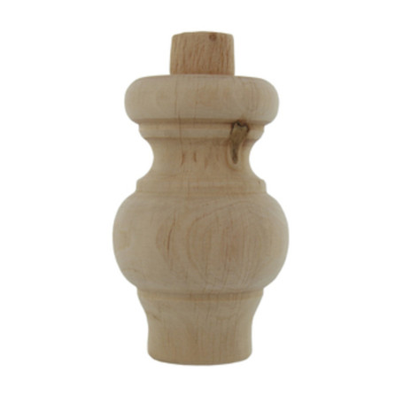 PIEDE IN LEGNO ONTANO 53009 64X 95 MM
