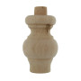 PIEDE IN LEGNO ONTANO 53009 64X 95 MM