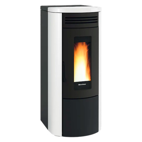 TERMOSTUFA A PELLET  COSTANZA IDRO 5.0  16 kW - colore bianco