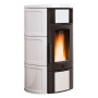 TERMOSTUFA A PELLET  ISIDE IDRO 5.0   19 kW - colore bianco