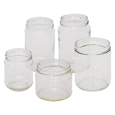 VASO VETRO  BOCCACCIO  PER ALIMENTI TIPO  STD  330 ml - imbocc.  diametro  82 mm