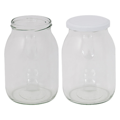 VASO VETRO  BOCCACCIO  PER ALIMENTI TIPO  STD  580 ml - imbocc.  diametro  82 mm s/tappo