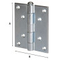 BL CERNIERA PERNO SFIL  ACC ZIN PESAN  89X76 2 PZ